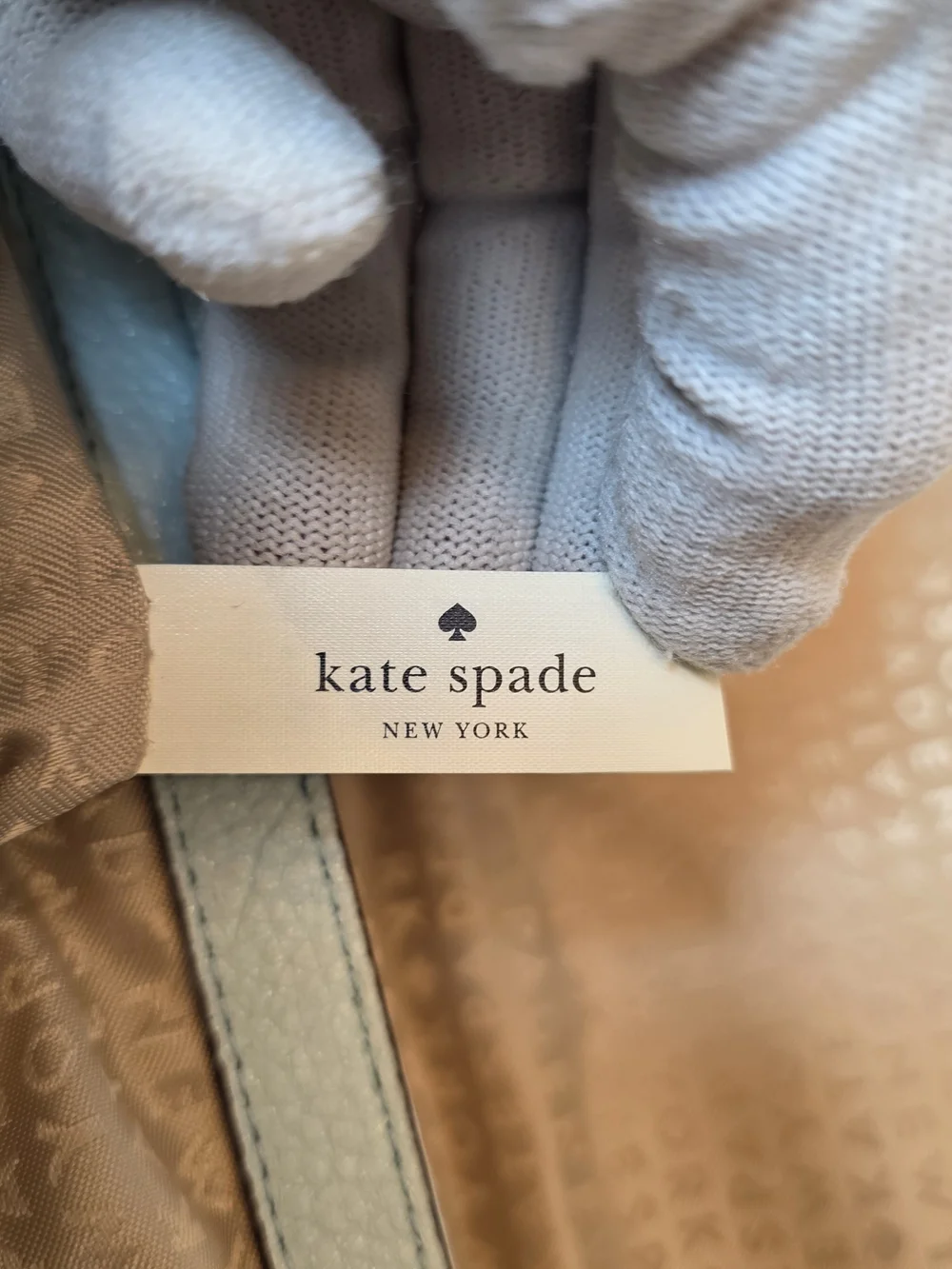 Kate Spade Blue Quilted Leather Chain Shoulder Bag Gold Turn Lock 2008-2012 Era